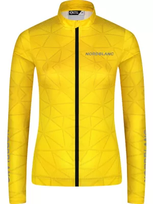 Dámský cyklo dres NORDBLANC VELOFLOW NBSLF8105 ŽLUTÁ