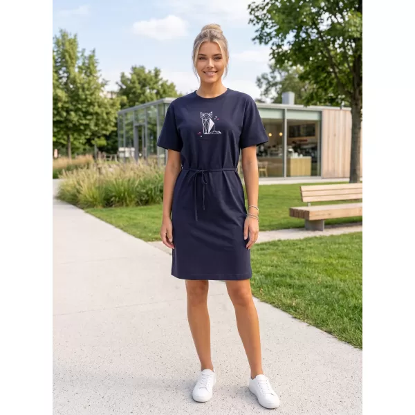  Dámské šaty ALTISPORT ALW091816 NÁMOŘNÍ MODRÁ 