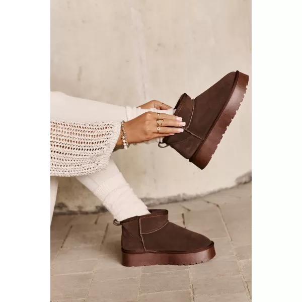  Dámské sněhule BOTO W5828 BROWN 