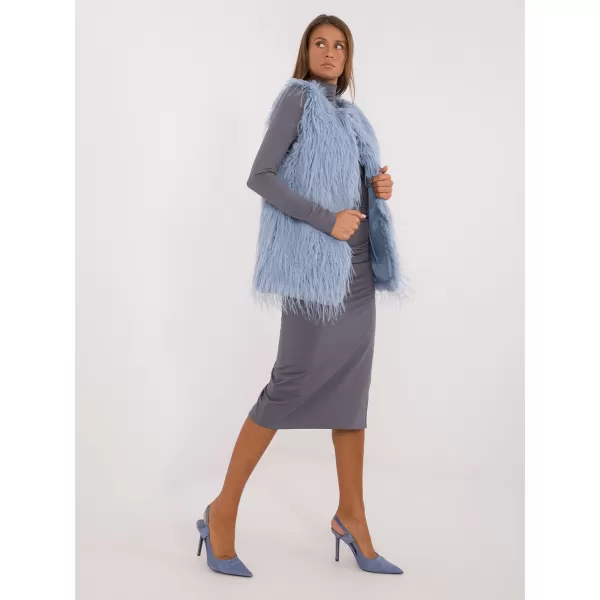  Dámská vesta WOOL FASHION ITALIA AT-KZ-2349-1.31P GRAY-BLUE 