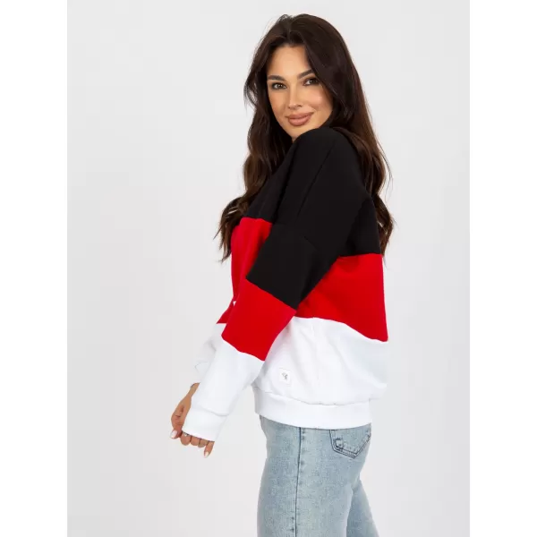  Dámská mikina RELEVANCE RV-BL-8377.89 BLACK AND RED 