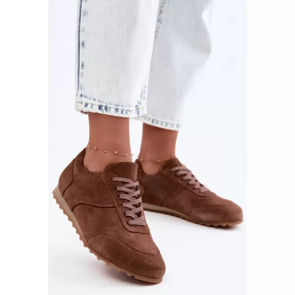  Dámské tenisky ZAZOO N1422 BROWN 