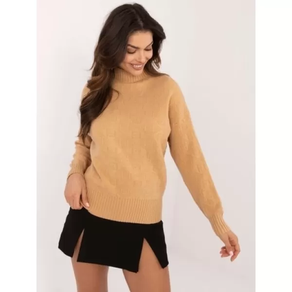  Dámský svetr WOOL FASHION ITALIA AT-SW-2339.54 CAMEL 