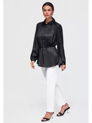 Dámská košile OMBRE OW-SH-E0071 BLACK