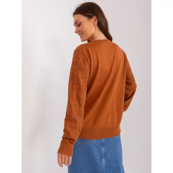  Dámský svetr WOOL FASHION ITALIA AT-SW-2231A.00P LIGHT BROWN 