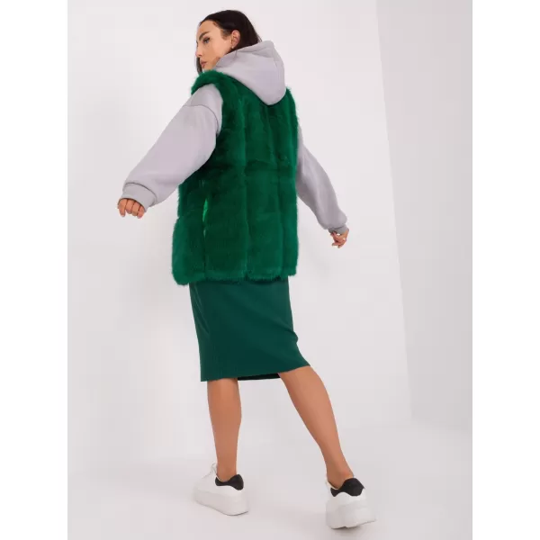  Dámská vesta WOOL FASHION ITALIA AT-KZ-2368.00P DARK GREEN 