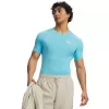 Pánské triko UNDER ARMOUR HG ARMOUR COMP SS 1361518-481 MODRÁ