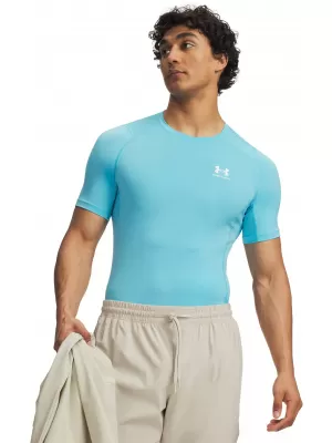 Pánské triko UNDER ARMOUR HG ARMOUR COMP SS 1361518-481 MODRÁ