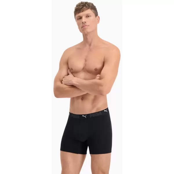  Pánské boxerky PUMA SPORT COTTON BOXER 2P 93552101 BLACK 
