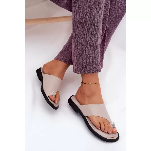  Dámské žabky VINCEZA 62307 BEIGE 