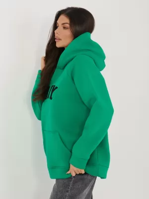 Dámská mikina RUE PARIS RV-BL-A1082.10 DARK GREEN