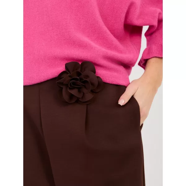  Dámské kalhoty ITALY MODA IT-SP-22197.61 DARK BROWN 