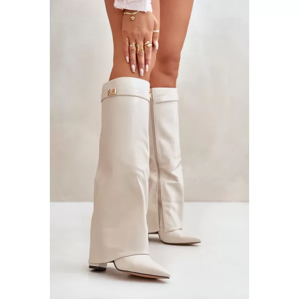  Dámské kozačky BOTO 52200/CLS-296 LIGHT BEIGE 