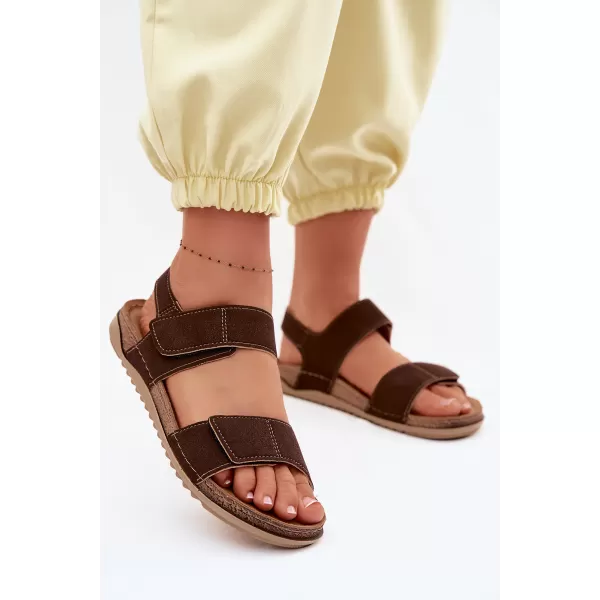  Dámské sandály INBLU AA000070 BROWN 