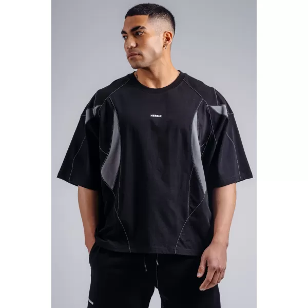  Oversized pump cover tričko NEBBIA PRIMAL 871 BLACK 