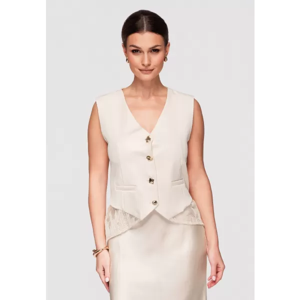  Dámská vesta LARICA OW-VE-E0002 BEIGE 