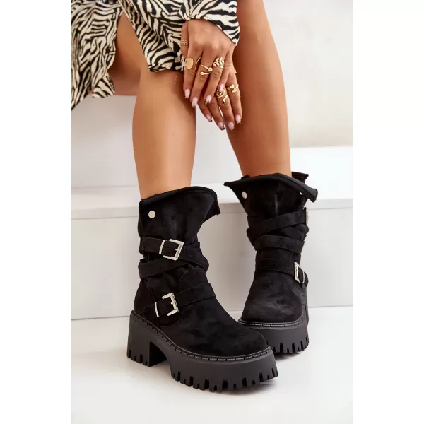  Dámské kotníkové boty BOTO QH7825/DA185 BLACK 