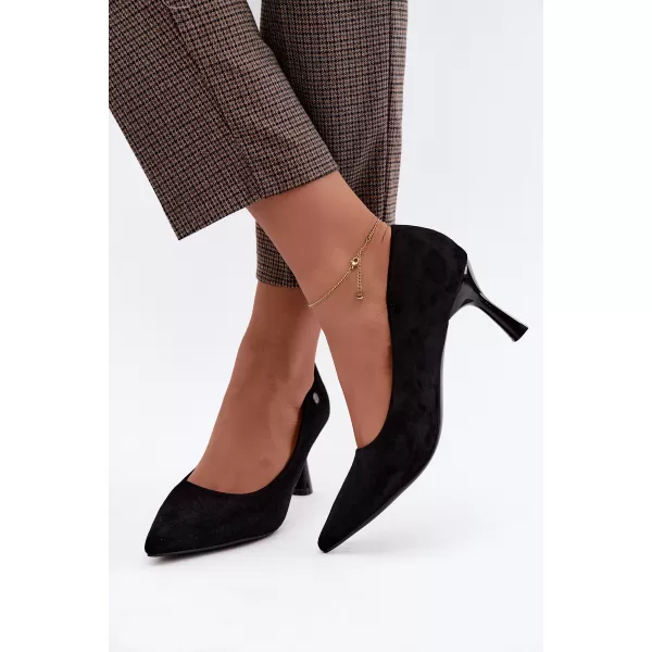  Dámské lodičky VINCEZA 62323 BLACK MATT 