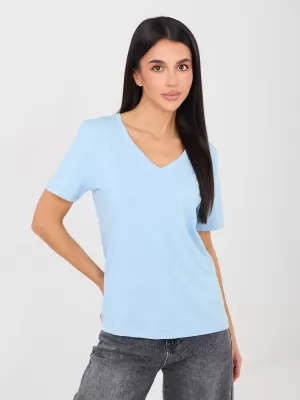 Dámské tričko RUE PARIS RV-TS-A1095.33 LIGHT BLUE