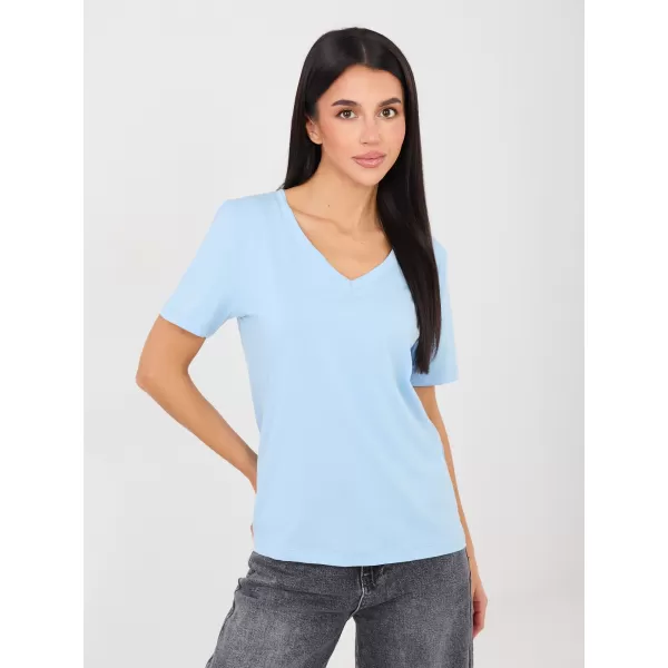  Dámské tričko RUE PARIS RV-TS-A1095.33 LIGHT BLUE 