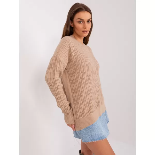  Dámský svetr WOOL FASHION ITALIA AT-SW-2338.14P BEIGE 