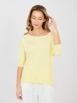 Dámské triko RUE PARIS RV-BZ-A1187.36 BRIGHT YELLOW