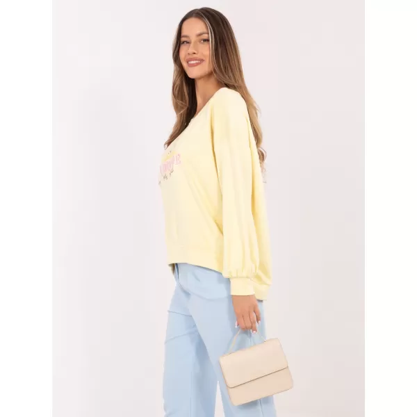  Dámská mikina RUE PARIS RV-BL-A1218.11P BRIGHT YELLOW 