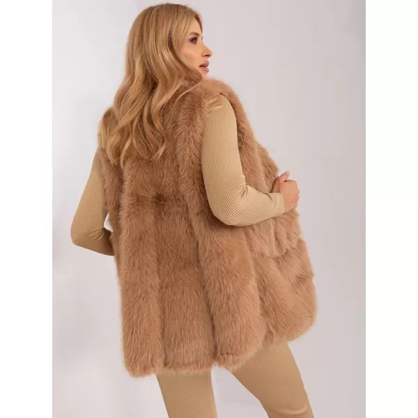  Dámská vesta WOOL FASHION ITALIA AT-KZ-2368.00P CAMEL 