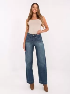 Dámské kalhoty SUBLEVEL D80018BB62456D285 DARK BLUE