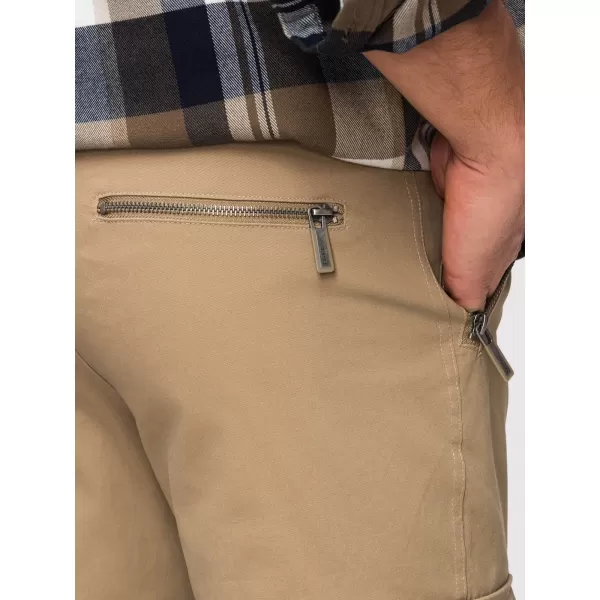  Pánské kalhoty OMBRE P1517 KHAKI 