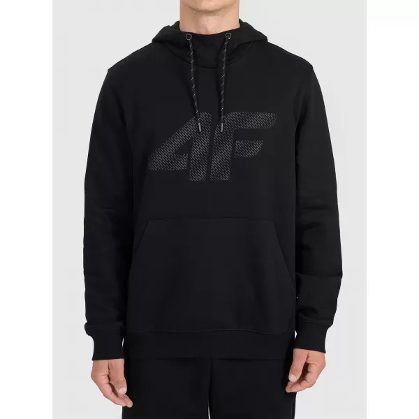  Pánská mikina 4F 4FWMM00TSWSM2548 DEEP BLACK 