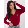 Dámská halenka RUE PARIS RV-BZ-A1055.29P BURGUNDY