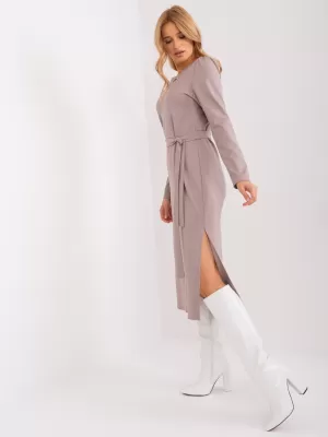 Dámské šaty LAKERTA LK-SK-509447.75P DARK BEIGE