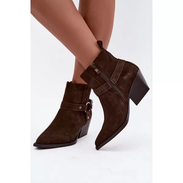  Dámské kotníkové boty BOTO NC1360K BROWN 