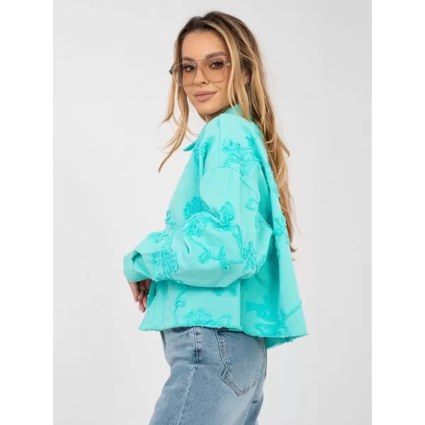  Dámská bunda RUE PARIS IT-KR-FL9993.77 TURQUOISE 