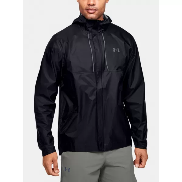  Pánská bunda UNDER ARMOUR CLOUDBURST STORM SHELL 1350950-001 ČERNÁ 