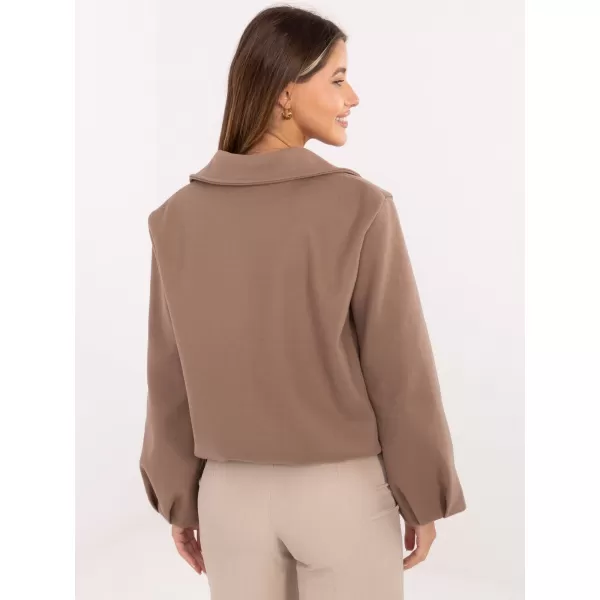  Dámská bunda RUE PARIS IT-KR-FL9725.08P DARK BEIGE 