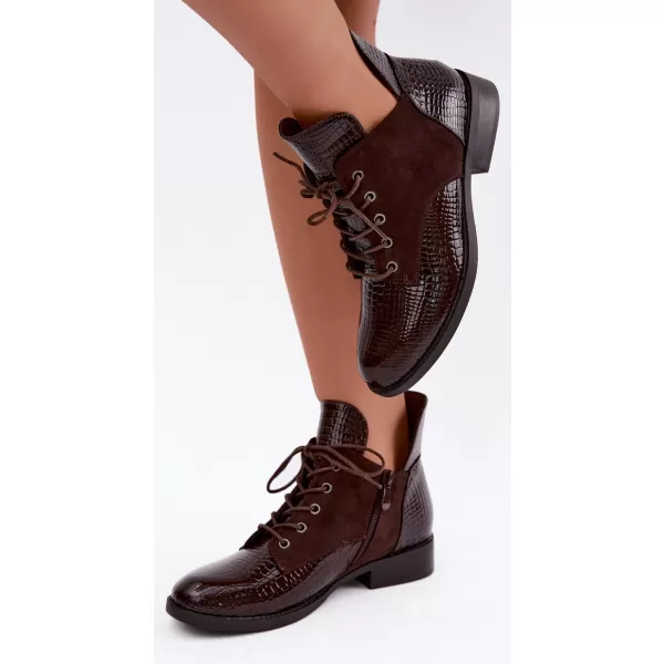  Dámské kotníkové boty VINCEZA 16524 CHOCOLATE 