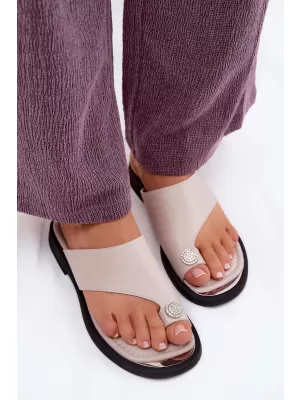 Dámské žabky VINCEZA 62307 BEIGE