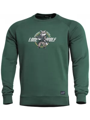 Pánská mikina PENTAGON HAWK SWEATER LONE WOLF K09019-LO SPRINGBOK GREEN
