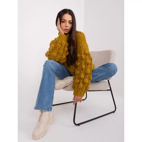  Dámský svetr WOOL FASHION ITALIA AT-SW-2382.97P OLIVE 