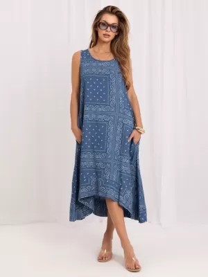 Dámské šaty ITALY MODA IT-SK-FL9222QYTS.94 DARK BLUE
