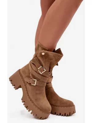 Dámské kotníkové boty BOTO QH7825/DA185 CAMEL