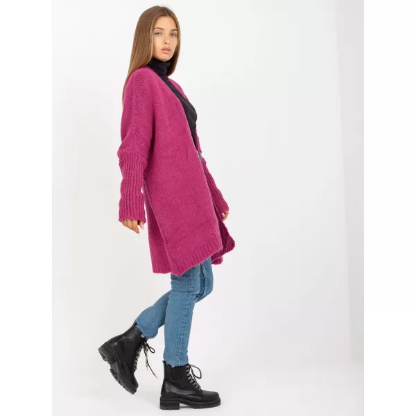  Dámský kardigan OCH BELLA TW-SW-BI-M2201.87 FUCHSIA 