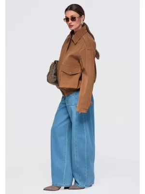 Dámská bunda OMBRE OW-JANP-0142 CAMEL