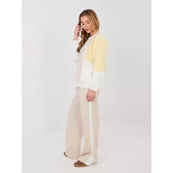  Dámská tepláková souprava RUE PARIS IT-KMPL-22210.95 BEIGE 
