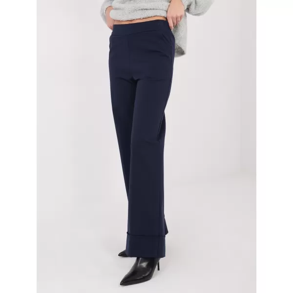  Dámské kalhoty RUE PARIS IT-SP-FL9877.64 NAVY 