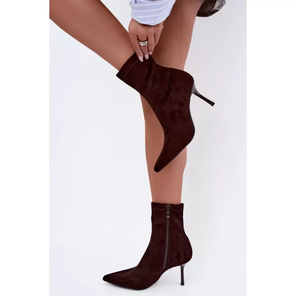  Dámské kotníkové boty BOTO MM-42 CHOCOLATE 