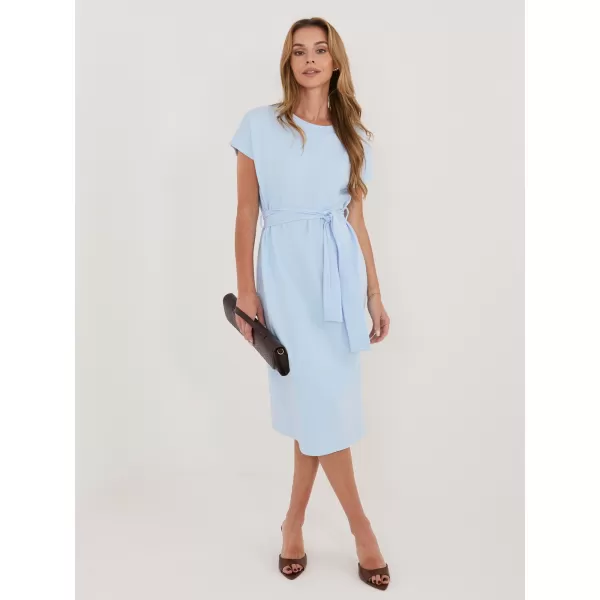  Dámské šaty RUE PARIS RV-SK-A1231.19 LIGHT BLUE 