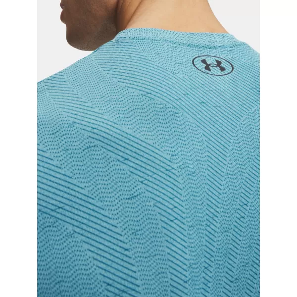 Pánské triko UNDER ARMOUR VANISH SEAMLESS NOVELTY SS 6010603-425 MODRÁ 